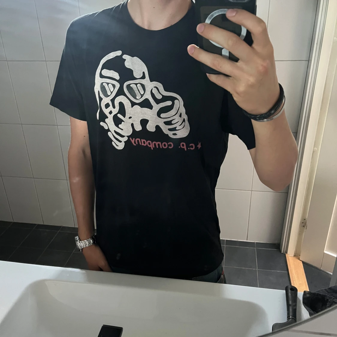 Svart t-shirt från C.P. Company