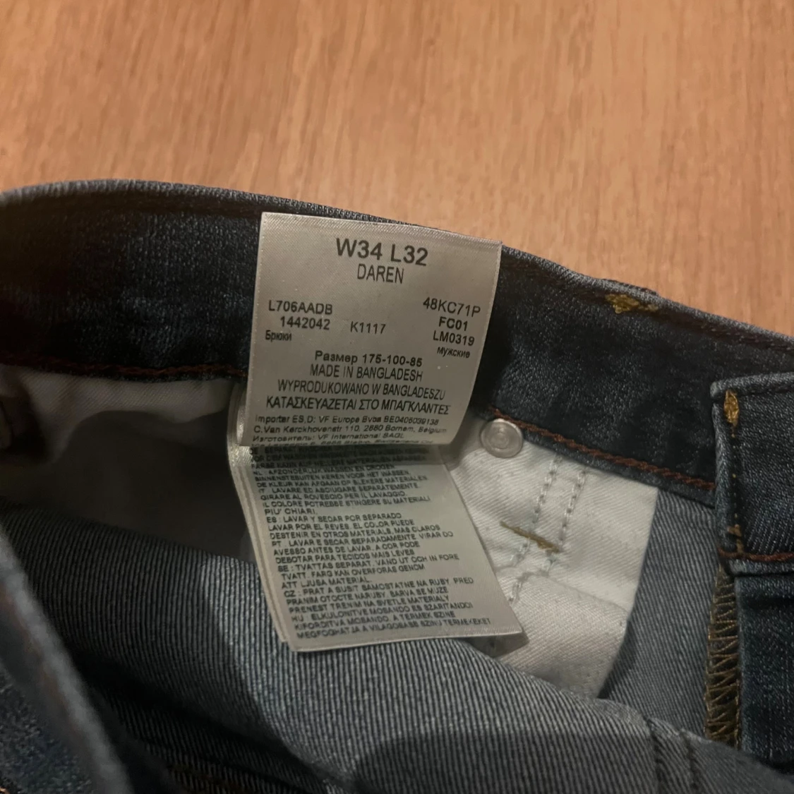 Mörkblå Lee jeans slim fit 34/32 - 4