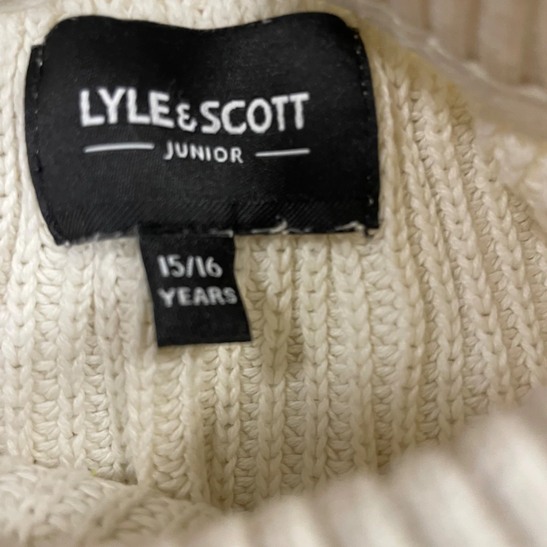 Vit stickad tröja Lyle & Scott Junior - 2