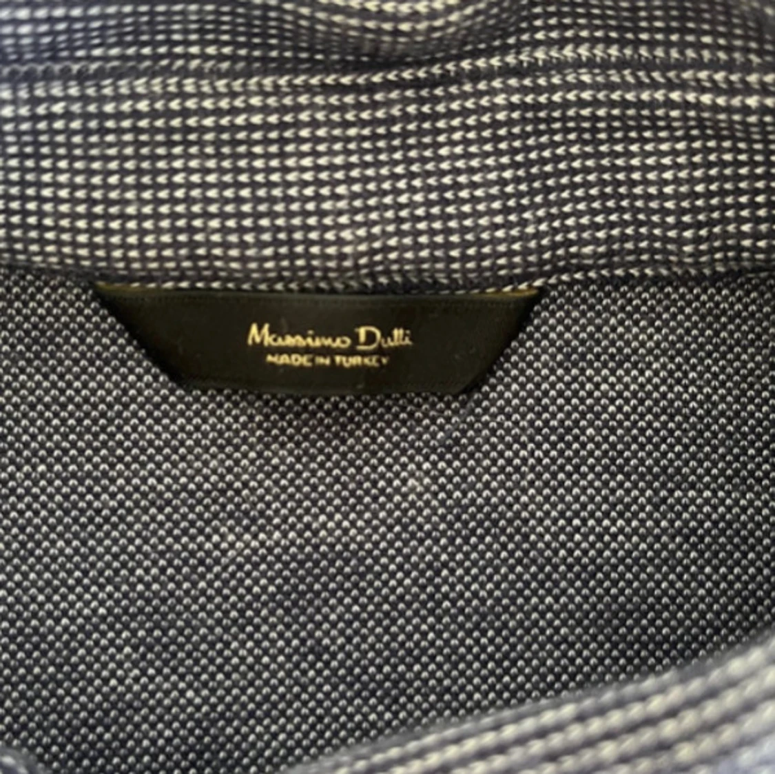 Blå henley från Massimo Dutti, M - 1