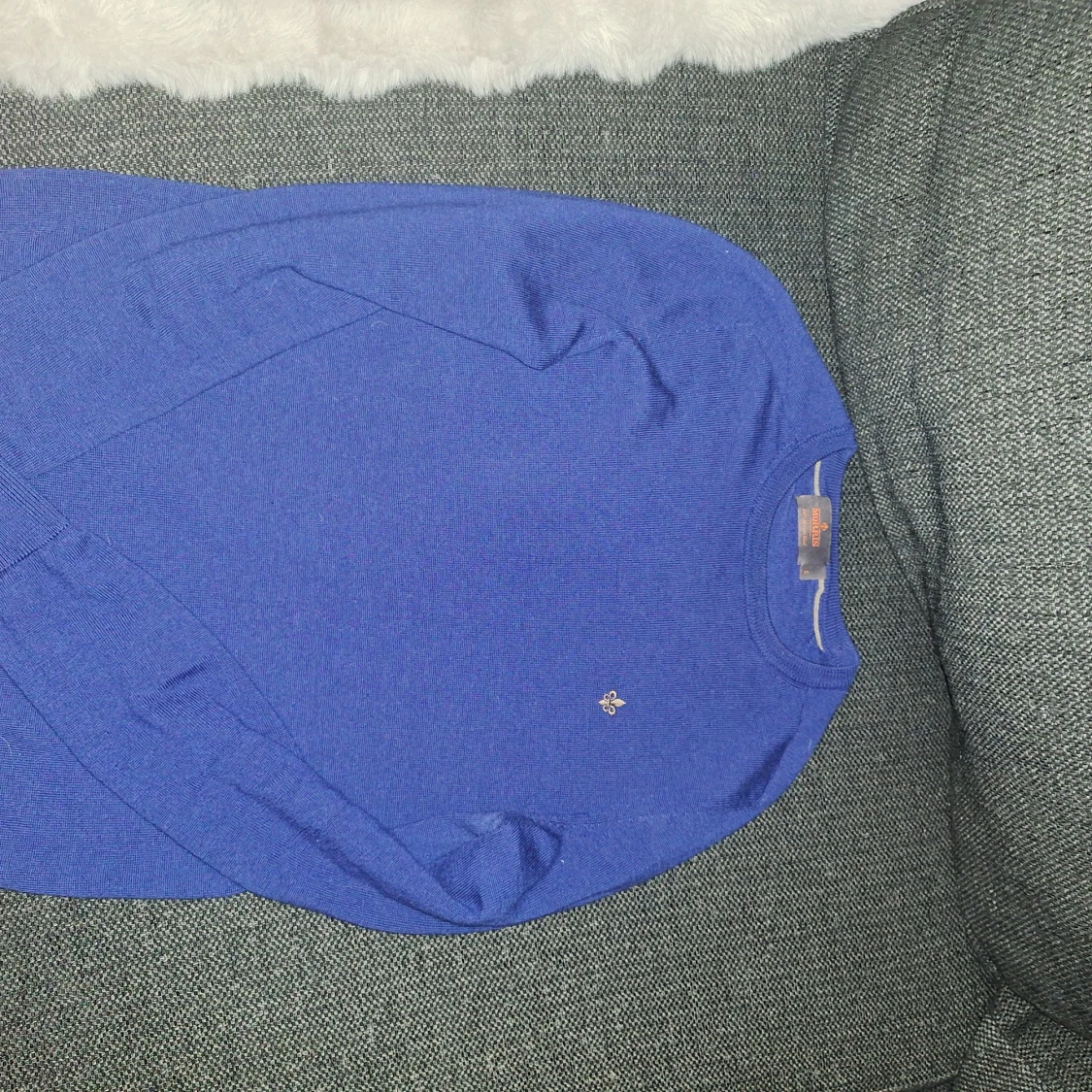 Blå stickad tröja från Morris - 2