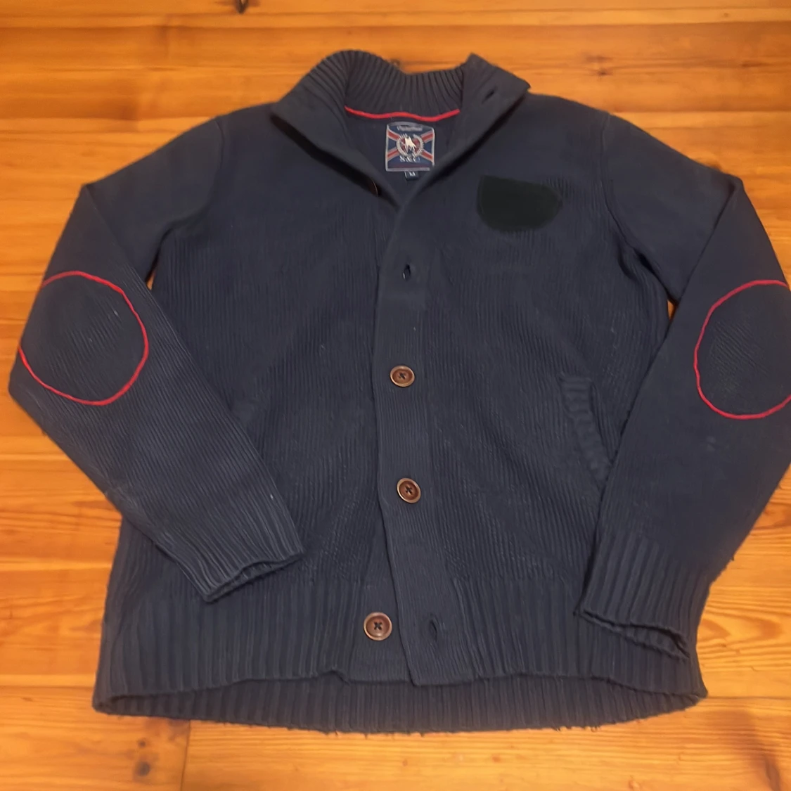 Mörkblå cardigan - 1