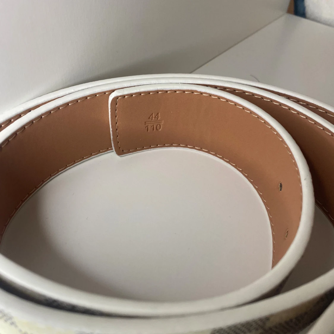 L w belt white size 110 - 3