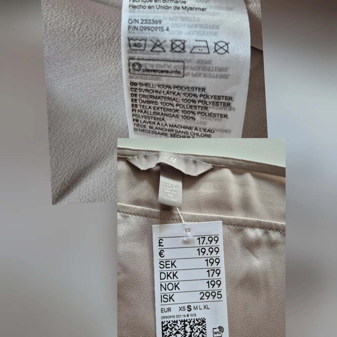 Vacker blus * stl S-M * slutsåld * oanvänd - 4