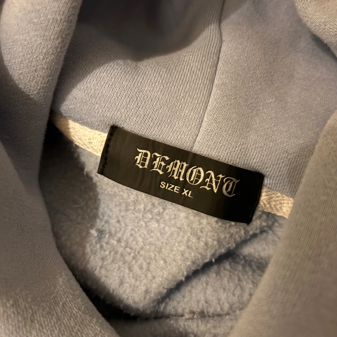 Ljusblå hoodie från Demont XL - 1