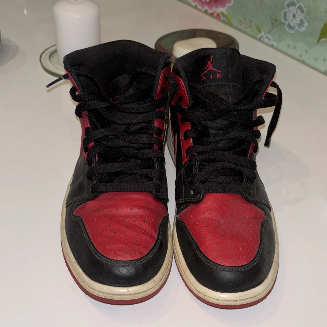 Nike Air Jordan 1 Bred Svart/Röd