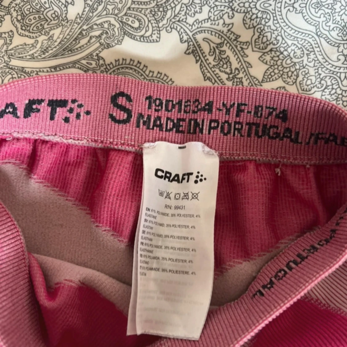 Rosa och cerise underställstights från Craft - 2