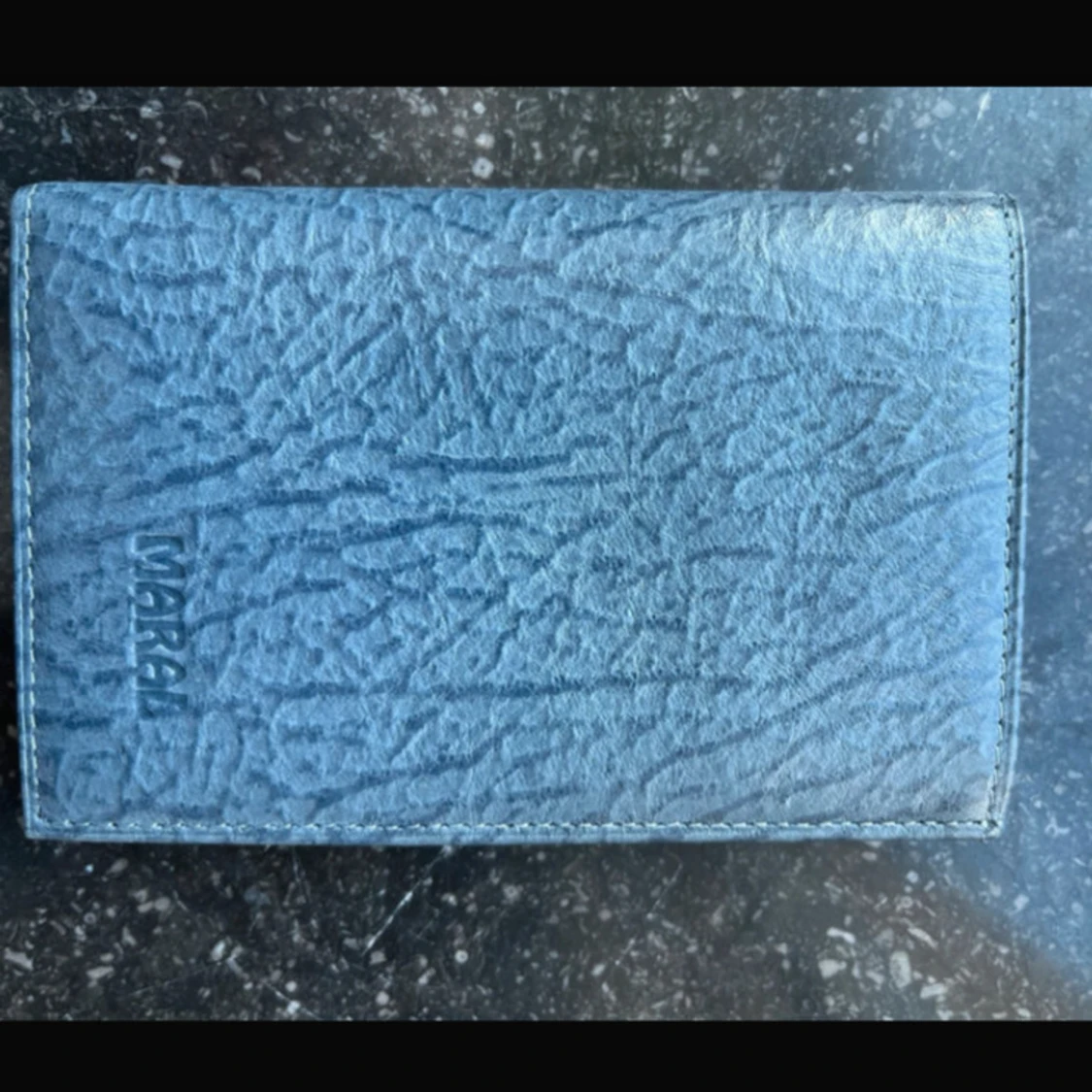 Blå läder plånbok från Maral - 2