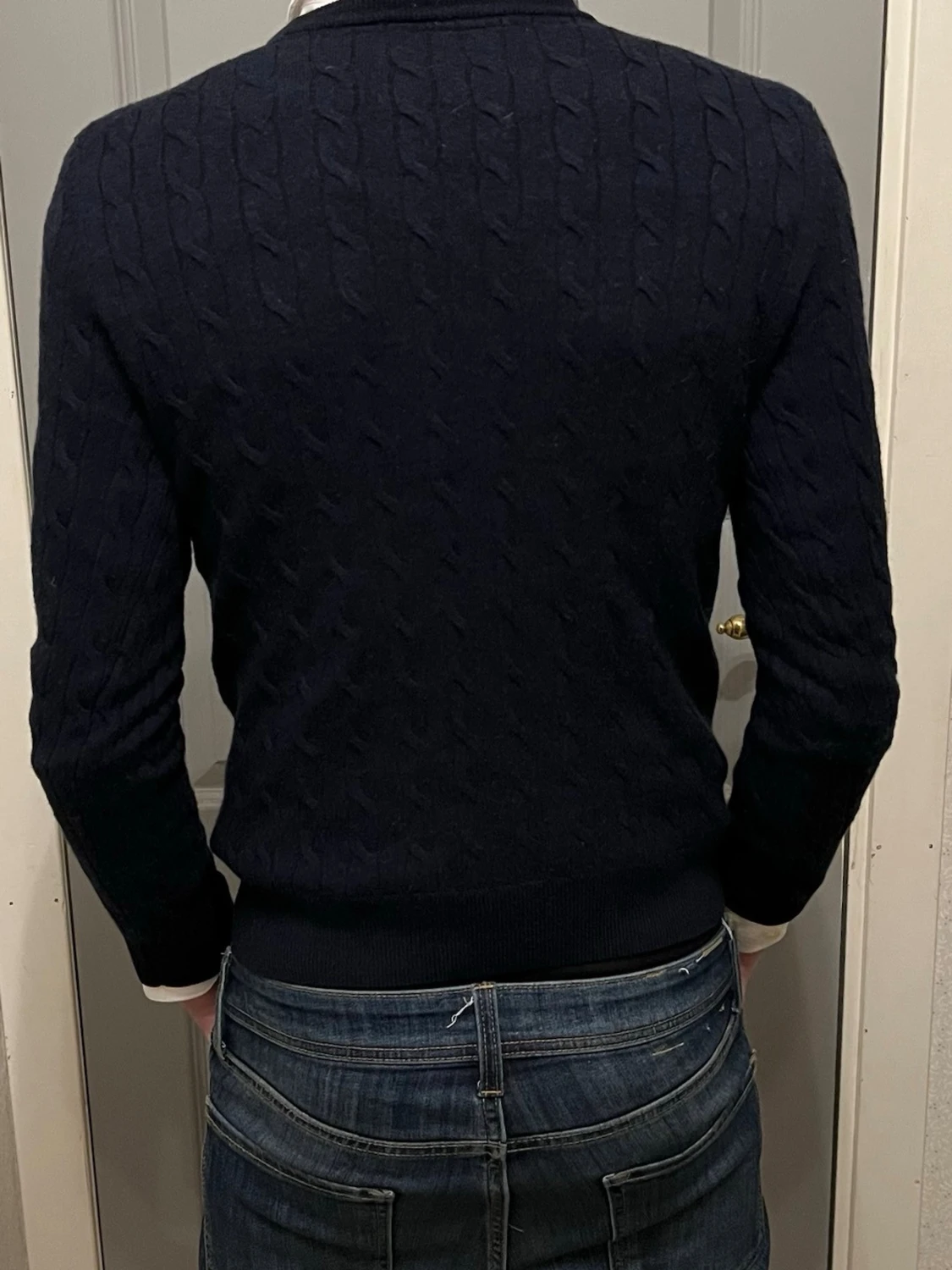 Mörkblå stickad tröja från Morris - 1