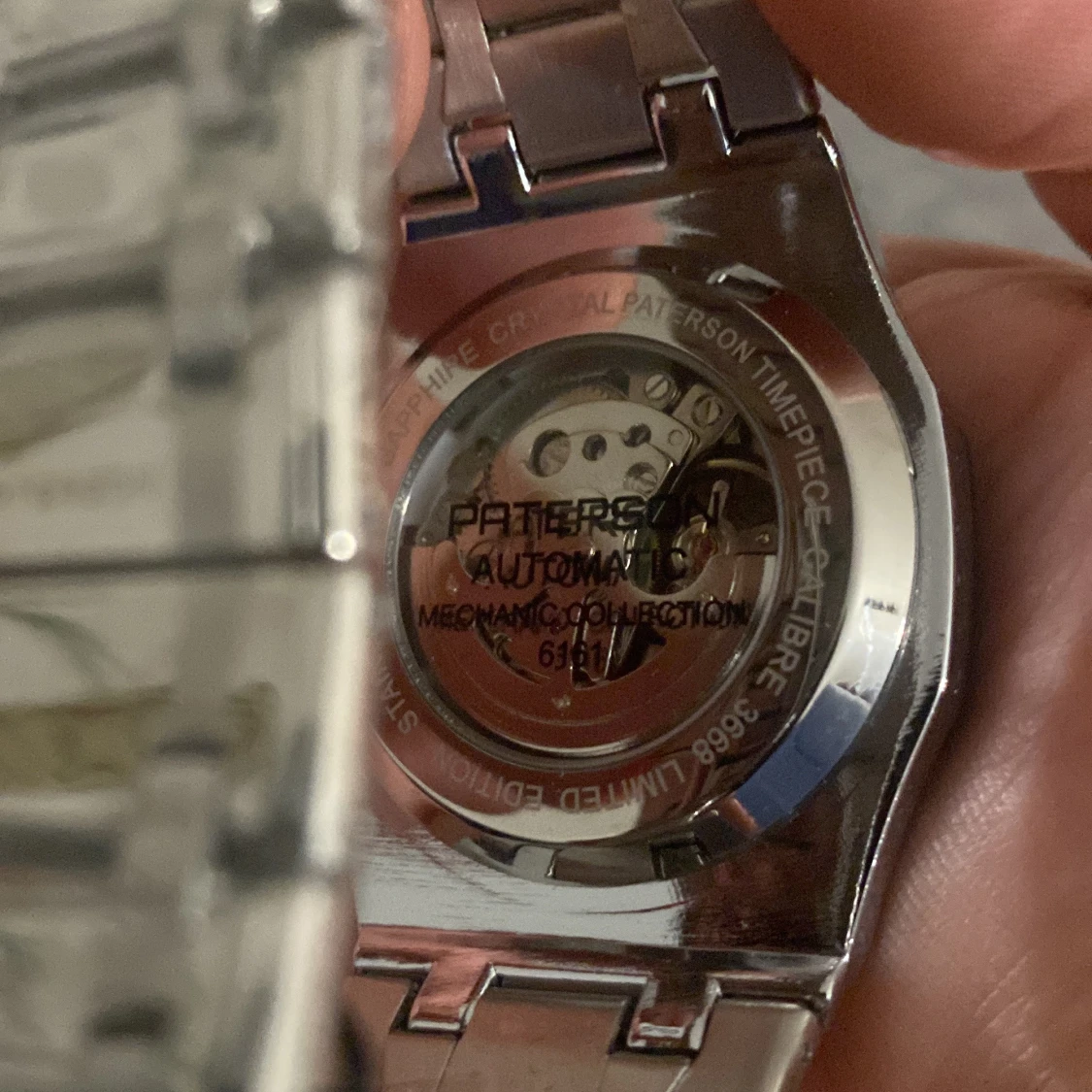 Paterson automatisk klocka silver - 3