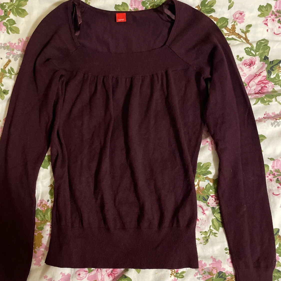 Mörklila långärmad tröja från Esprit - 1
