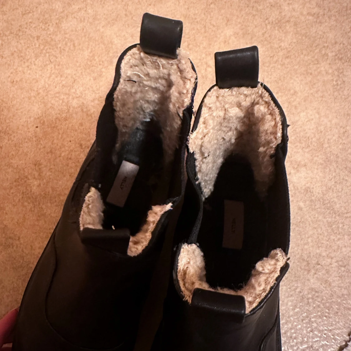 Svarta fodrade  boots - 4