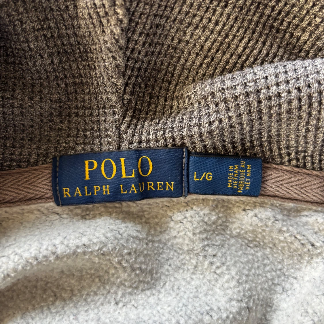 Grå zip hoodie från Polo Ralph Lauren - 2