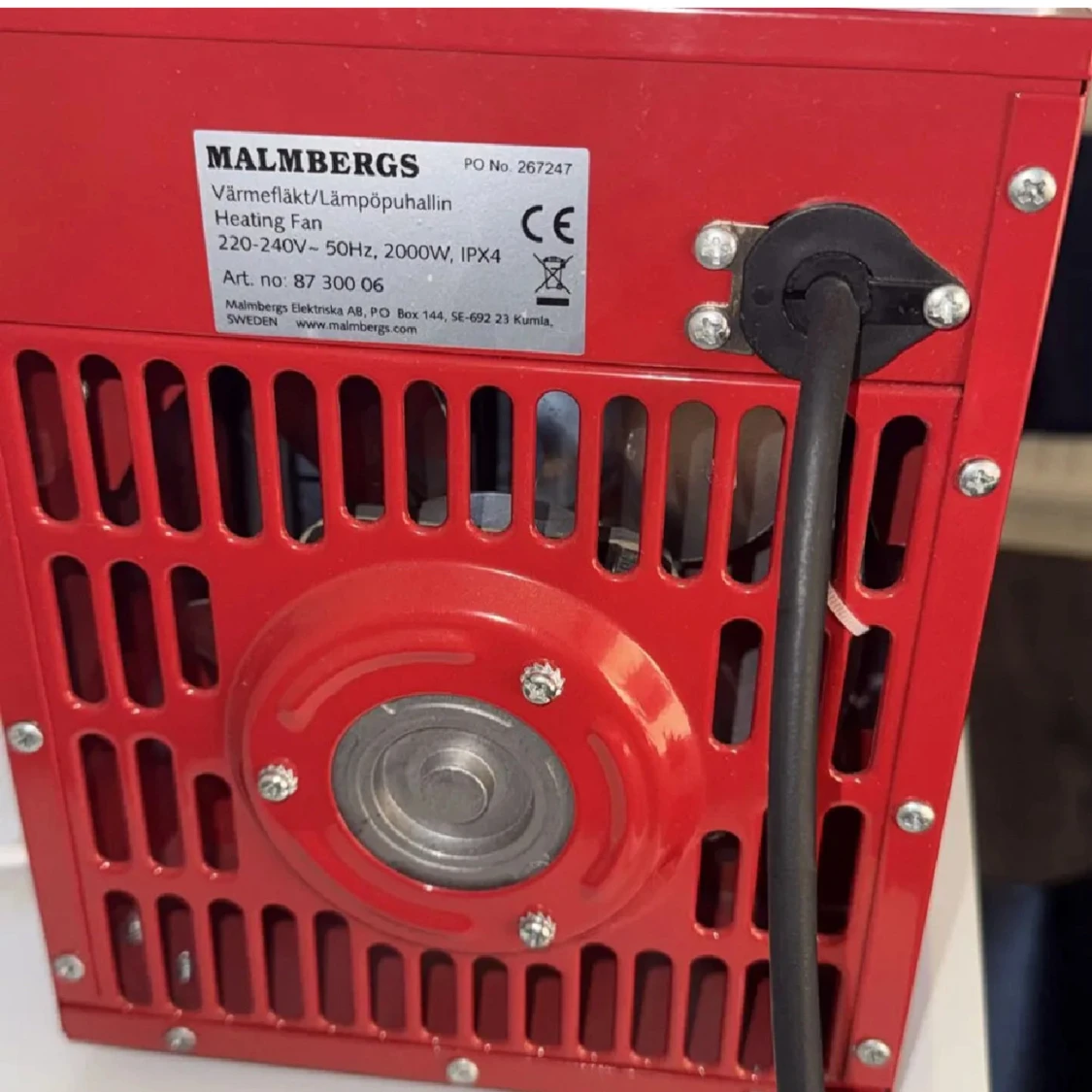 Malmbergs Värmefläkt Lämpöpuhallin 2kW - 3