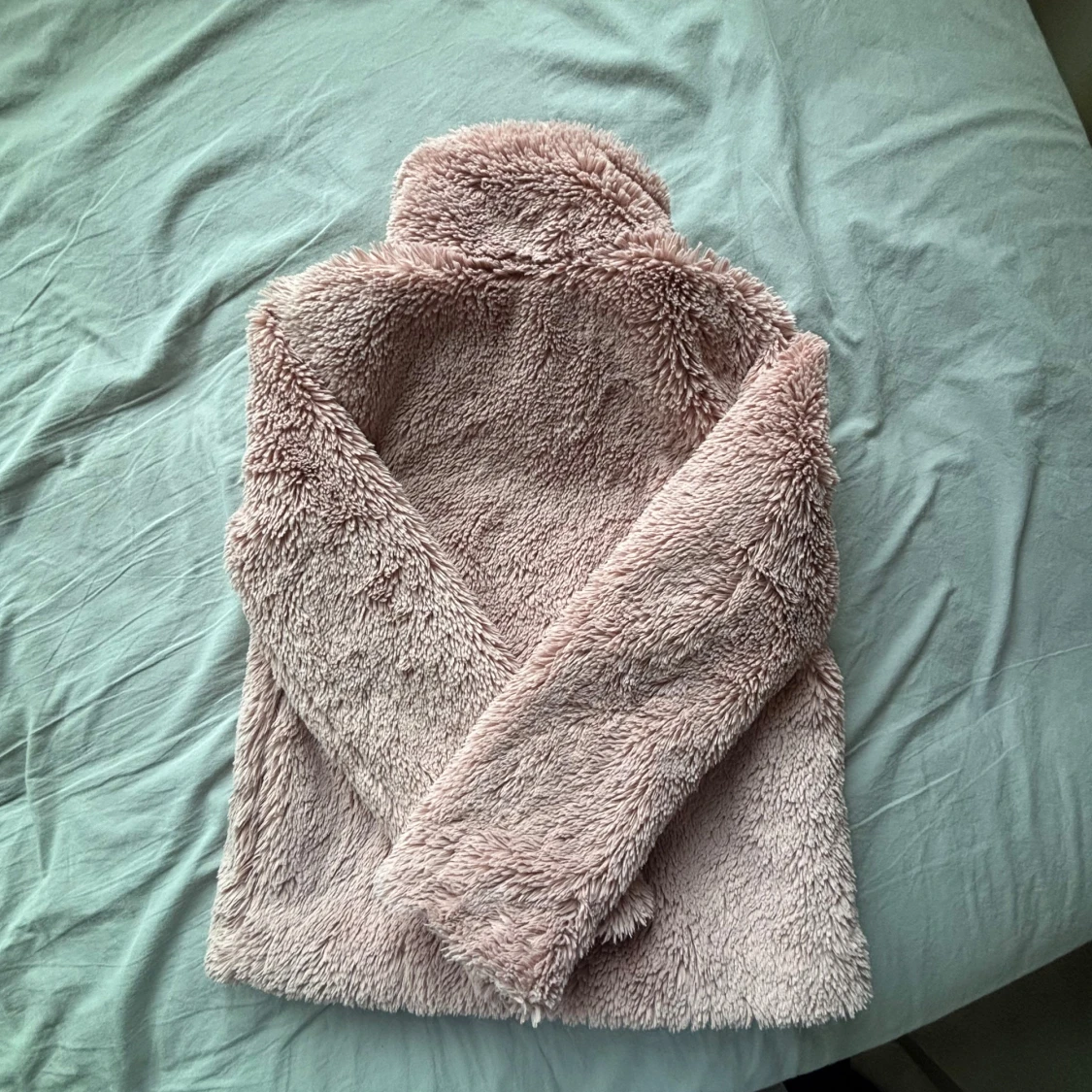 Ljusrosa teddyjacka från Lindex - 1