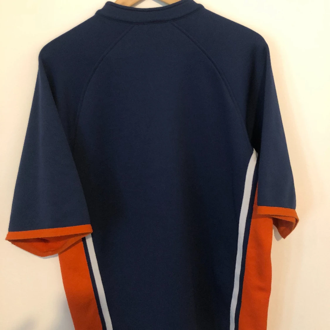 Nike half zip tröja marinblå & orange - 2