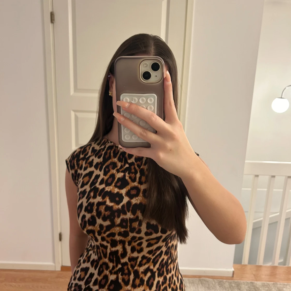 Leopardmönstrad topp - 1