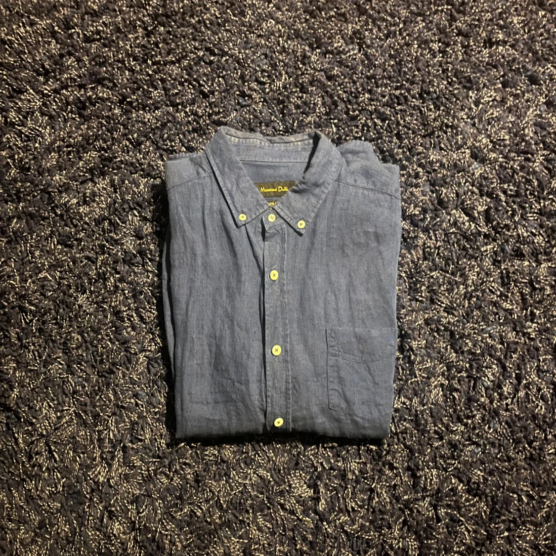 Blå linneskjorta från Massimo Dutti