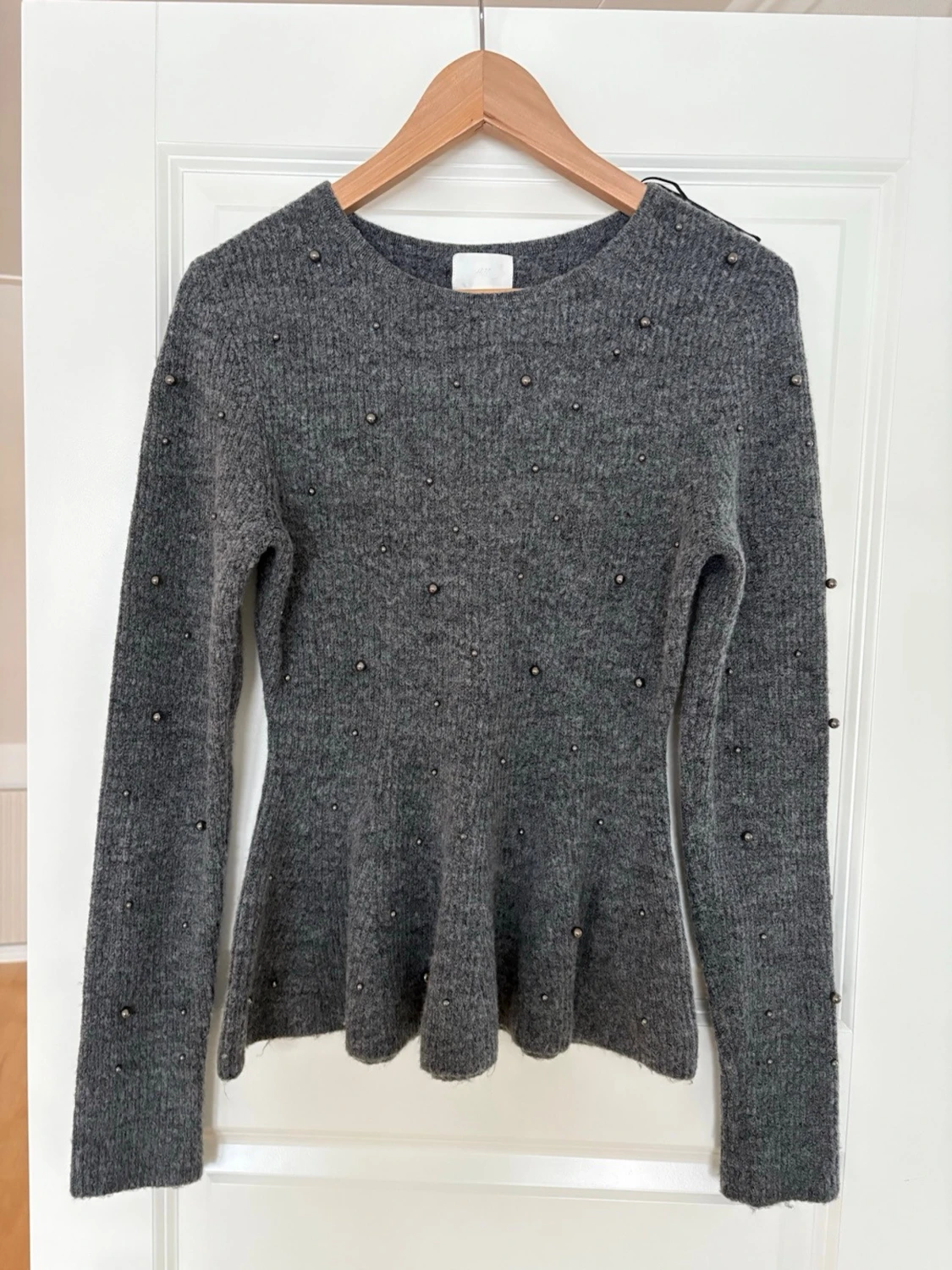 Stickad tröja med pärlor M nyskick  - 5
