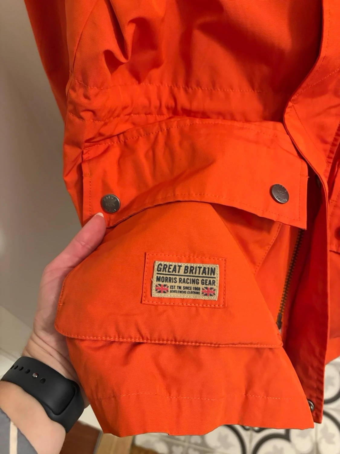 Orange vindjacka från Morris - 2