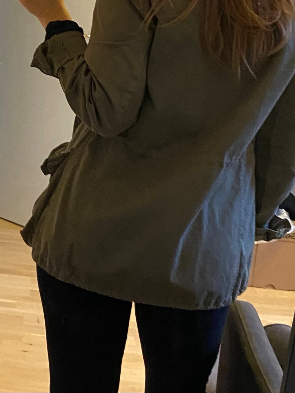 Olivgrön parkajacka från Zara Basic - 2