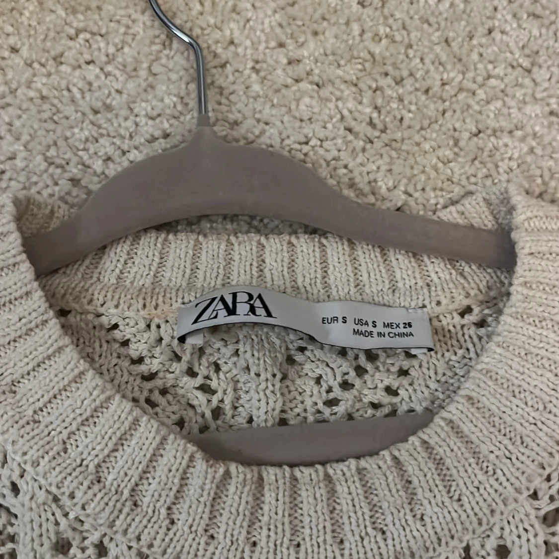 Vit stickad tröja från Zara - 1