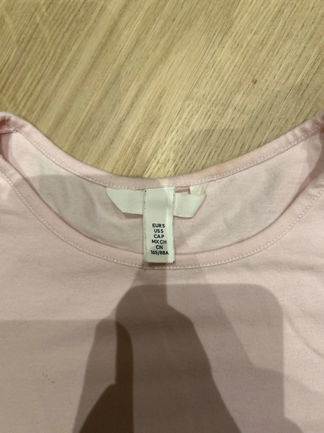 Ljusrosa topp med puffärmar S - 2