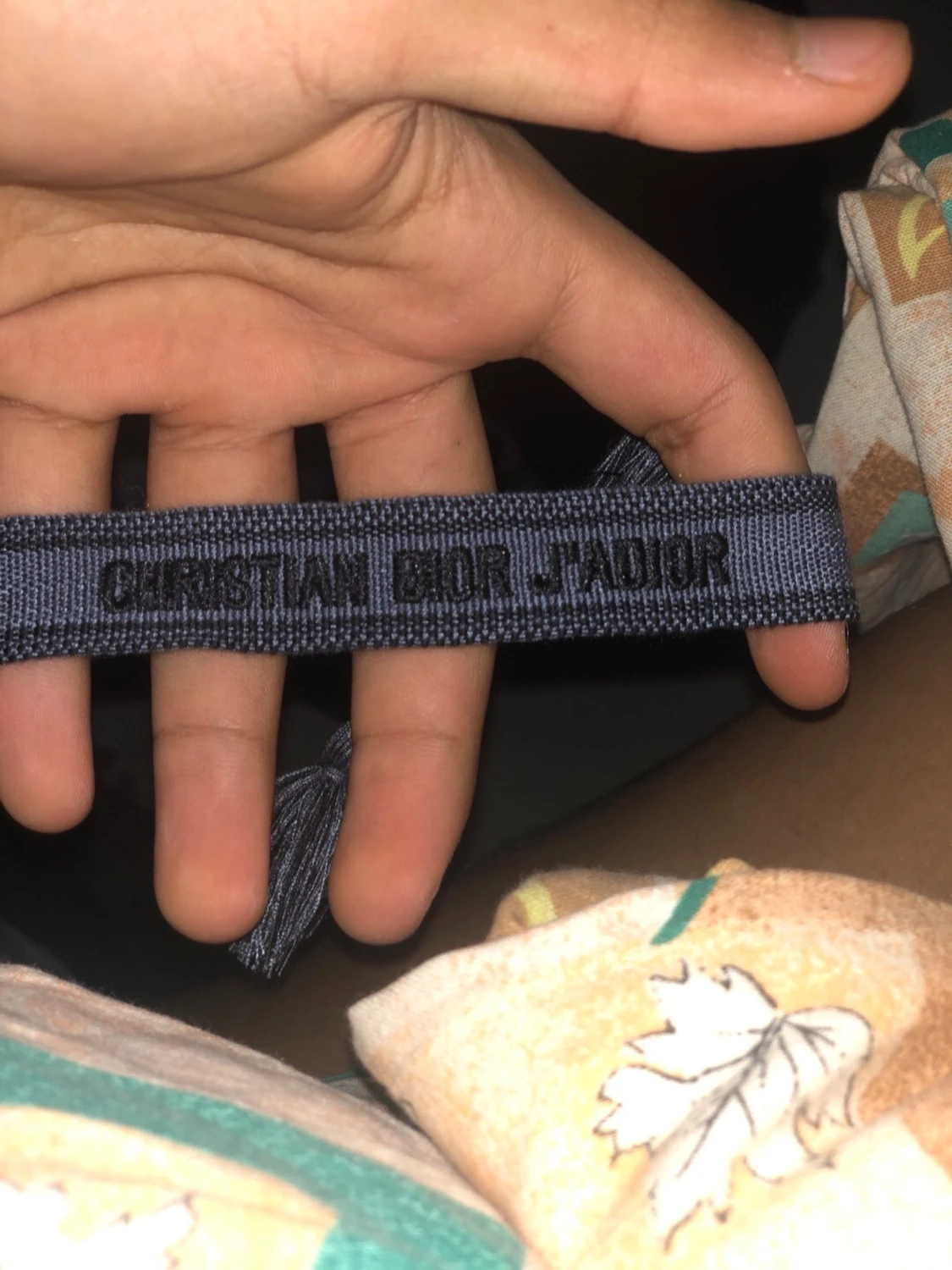 Mörkblå Christian Dior J'Adior armband