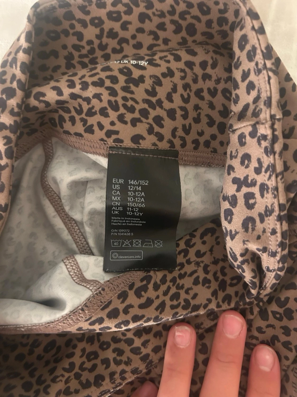 Leopardmönstrade leggings & svarta SOC tights - 1