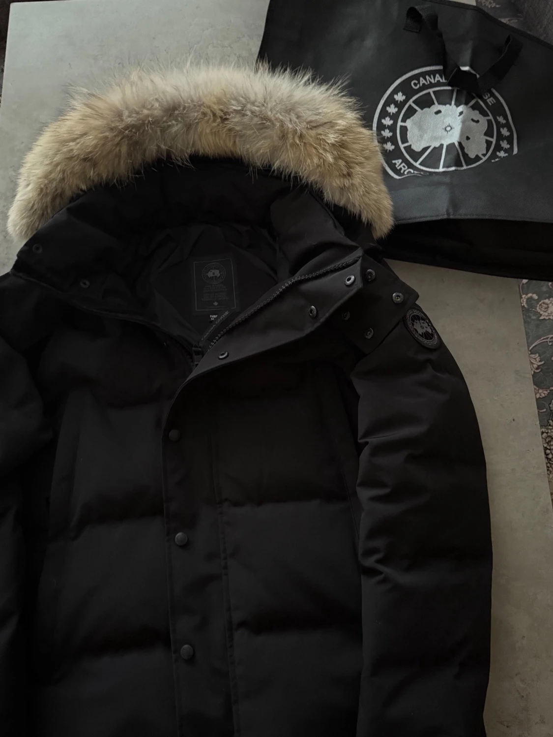 Canada goose Wyndham black label special päls  - 4
