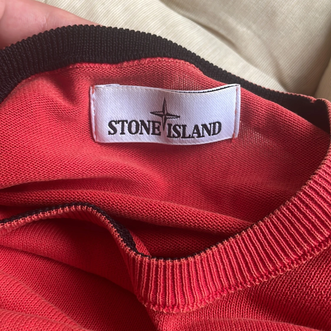 Röd Stone Island tröja i bomull - 2