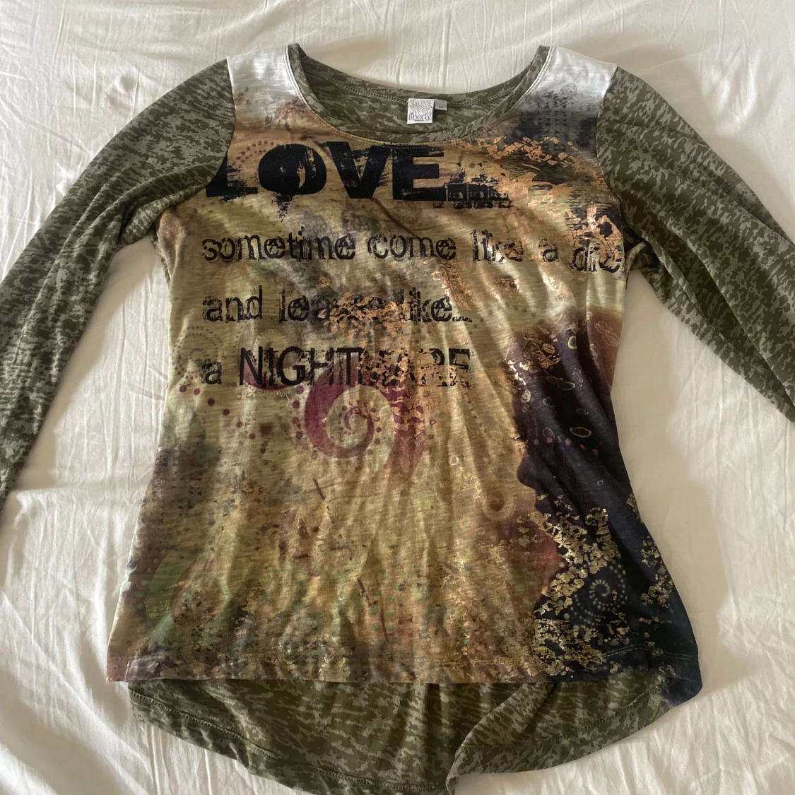 Grön långärmad topp från Liberty woman.  - 2