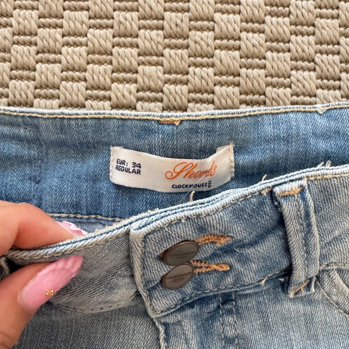 Ljus blåa low waist shorts 🌸🌸 - 90