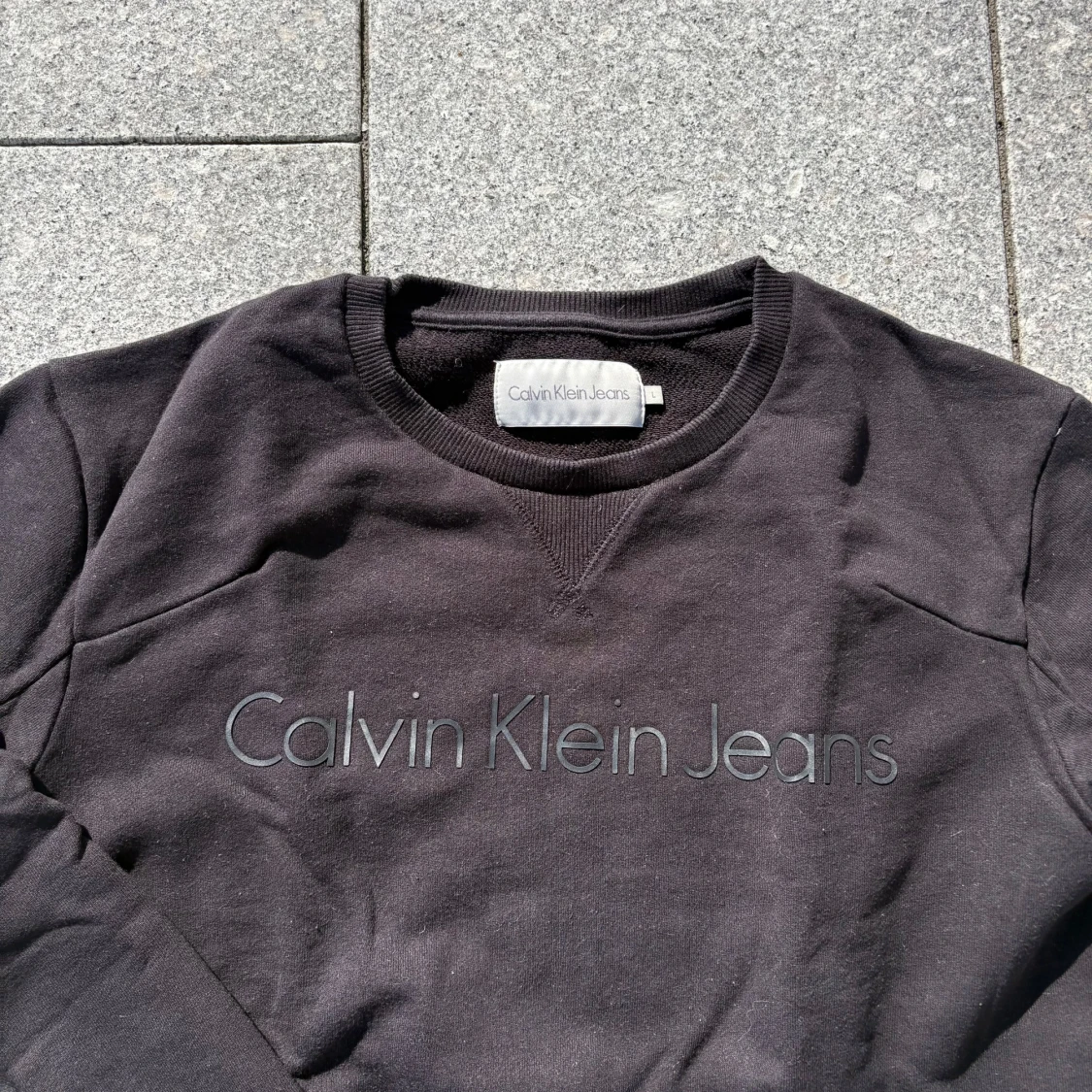 Svart sweatshirt från Calvin Klein Jeans - 1