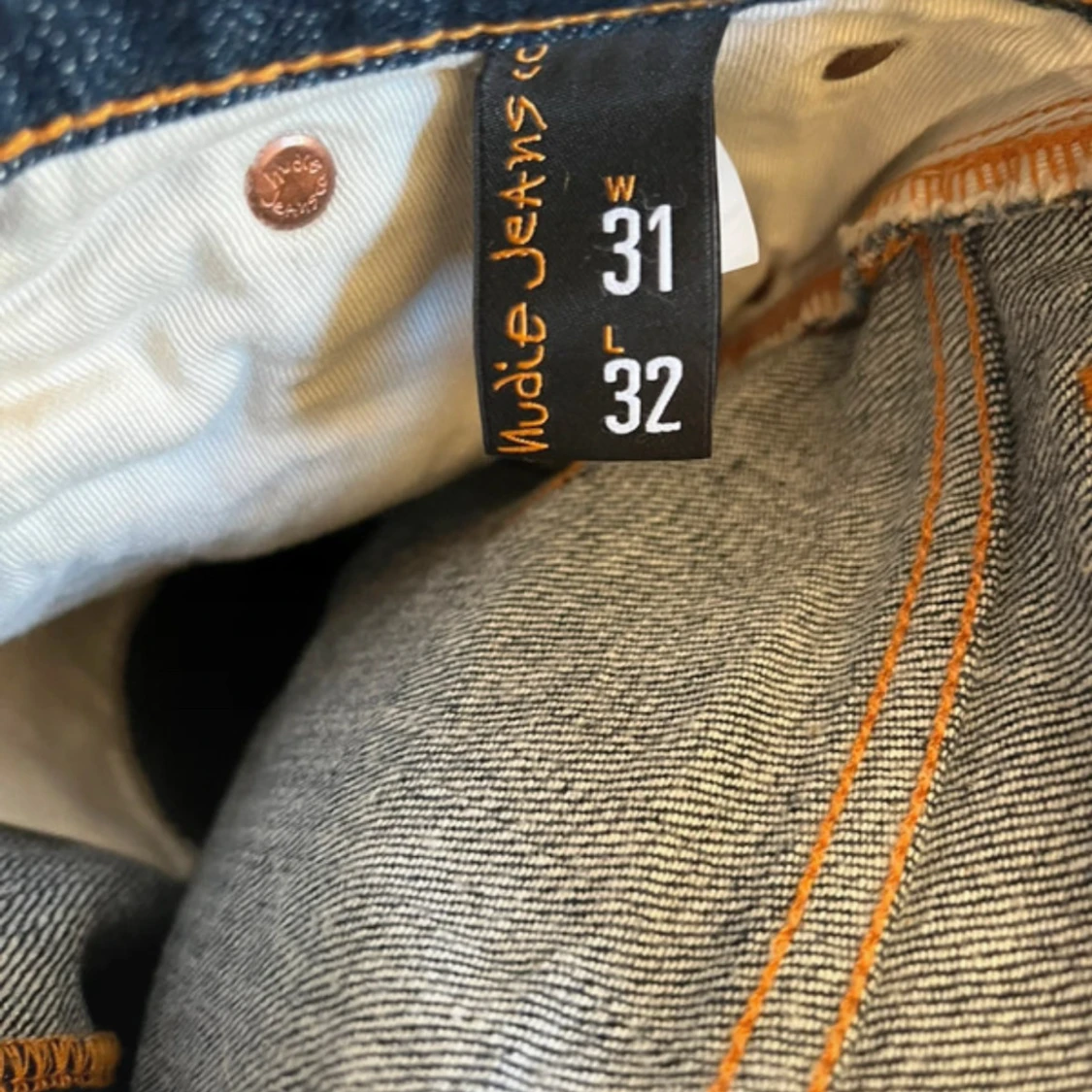 Nudie Jeans blå jeansbyxor W31 L32 - 2