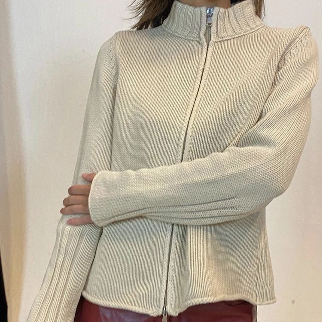 SÖKER  stickad kofta med dragkedja (zipup) - 3