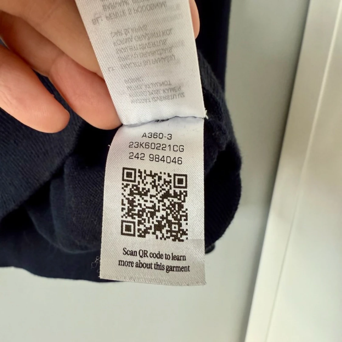 Mörkblå half zip tröja från Gant - 2