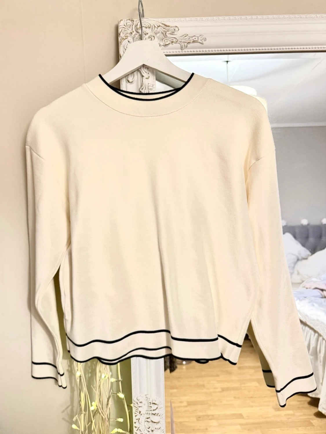 Stickad tröja mango  - 1