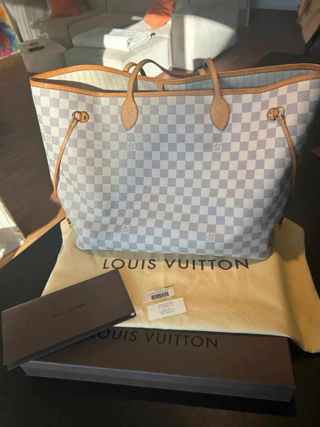 Louis Vuitton Damier Azur handväska - 2