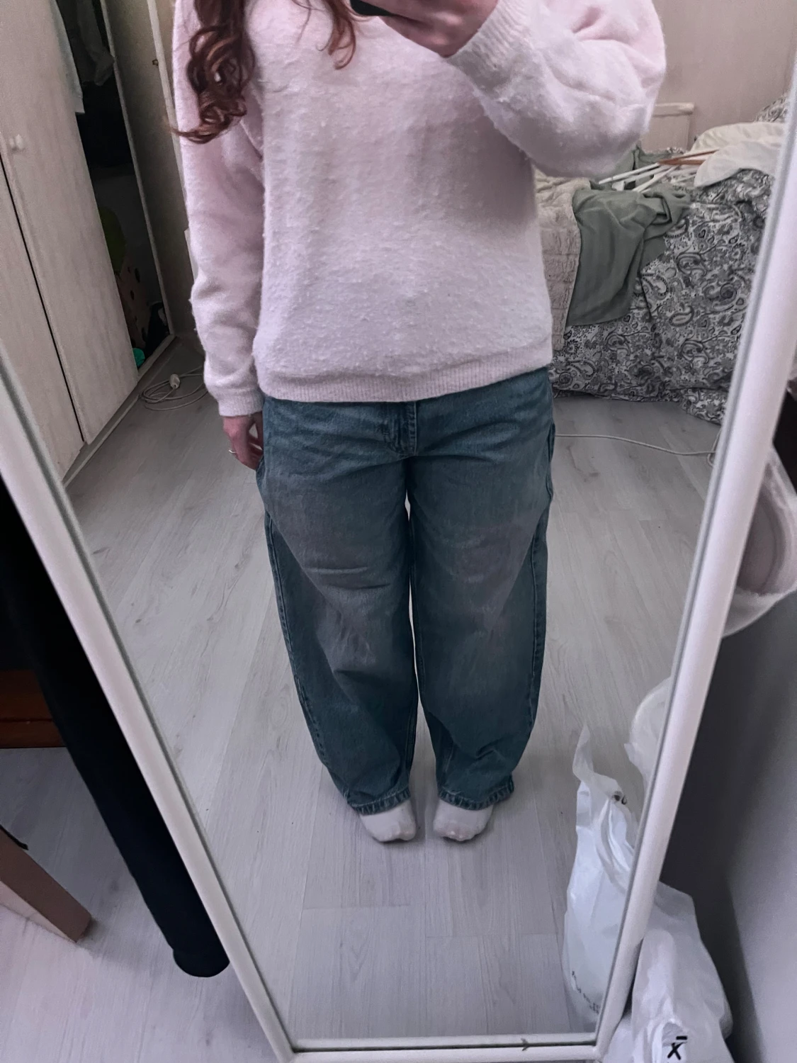 Blå skate jeans med loose fit