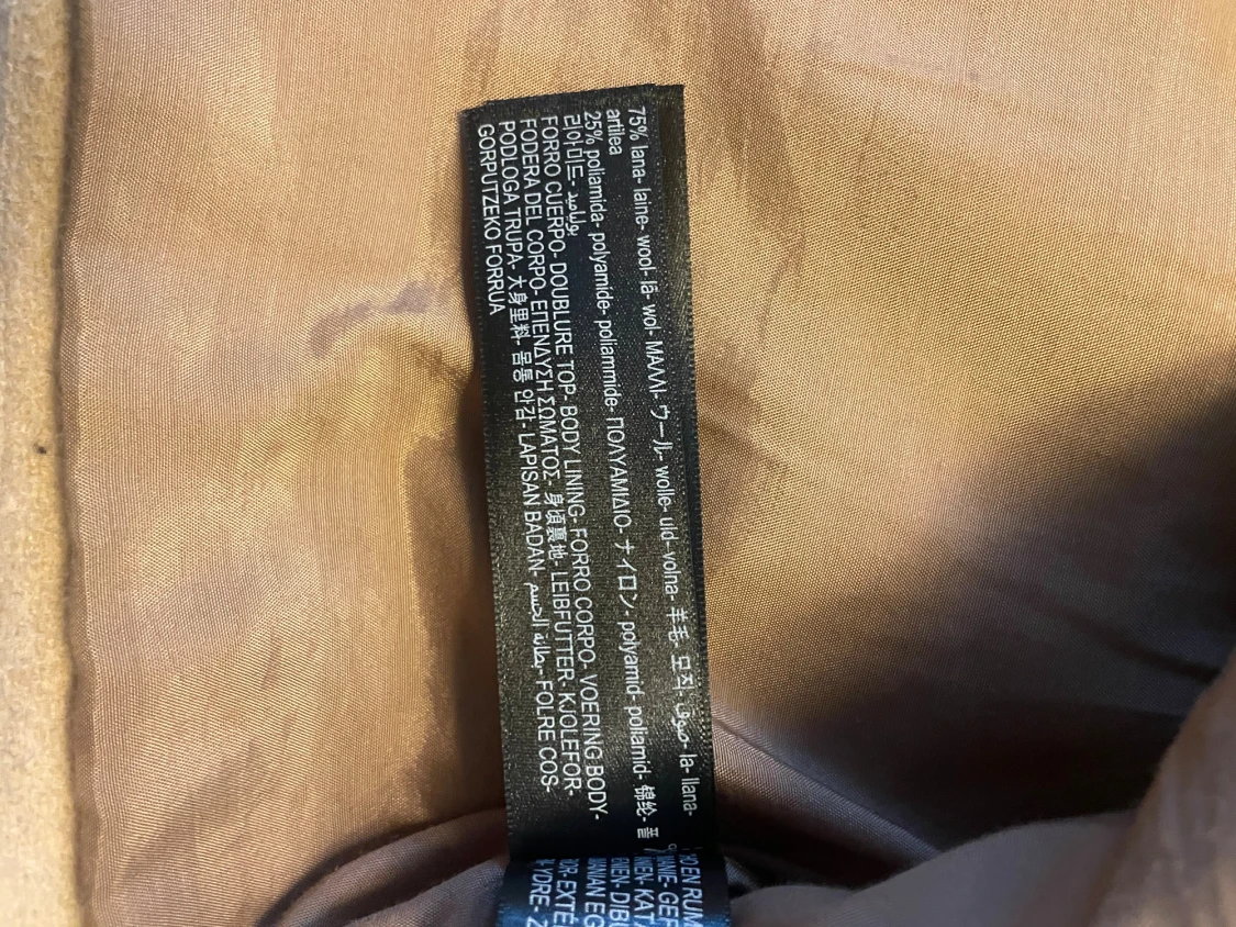 Beige ulljacka från Massimo Dutti - 5