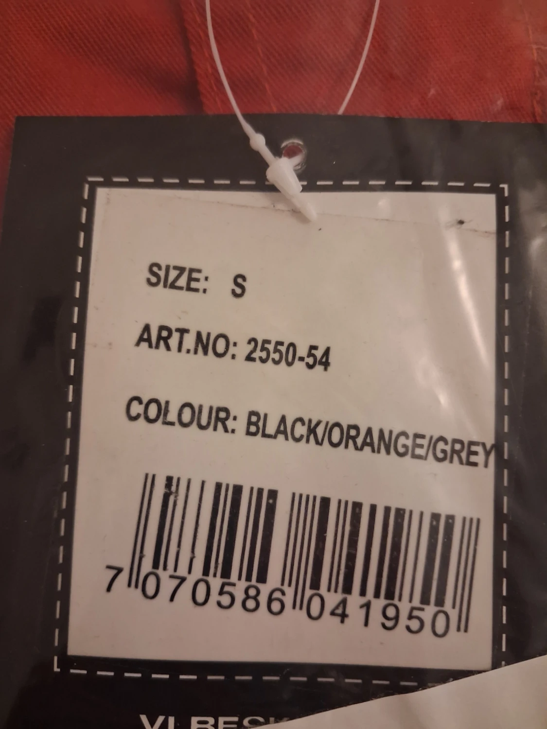 Svart och orange vindjacka från Univern - 3