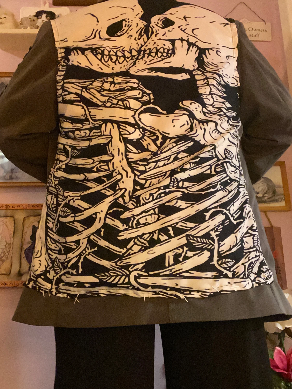 Skull print - kavaj - custom made  - 7