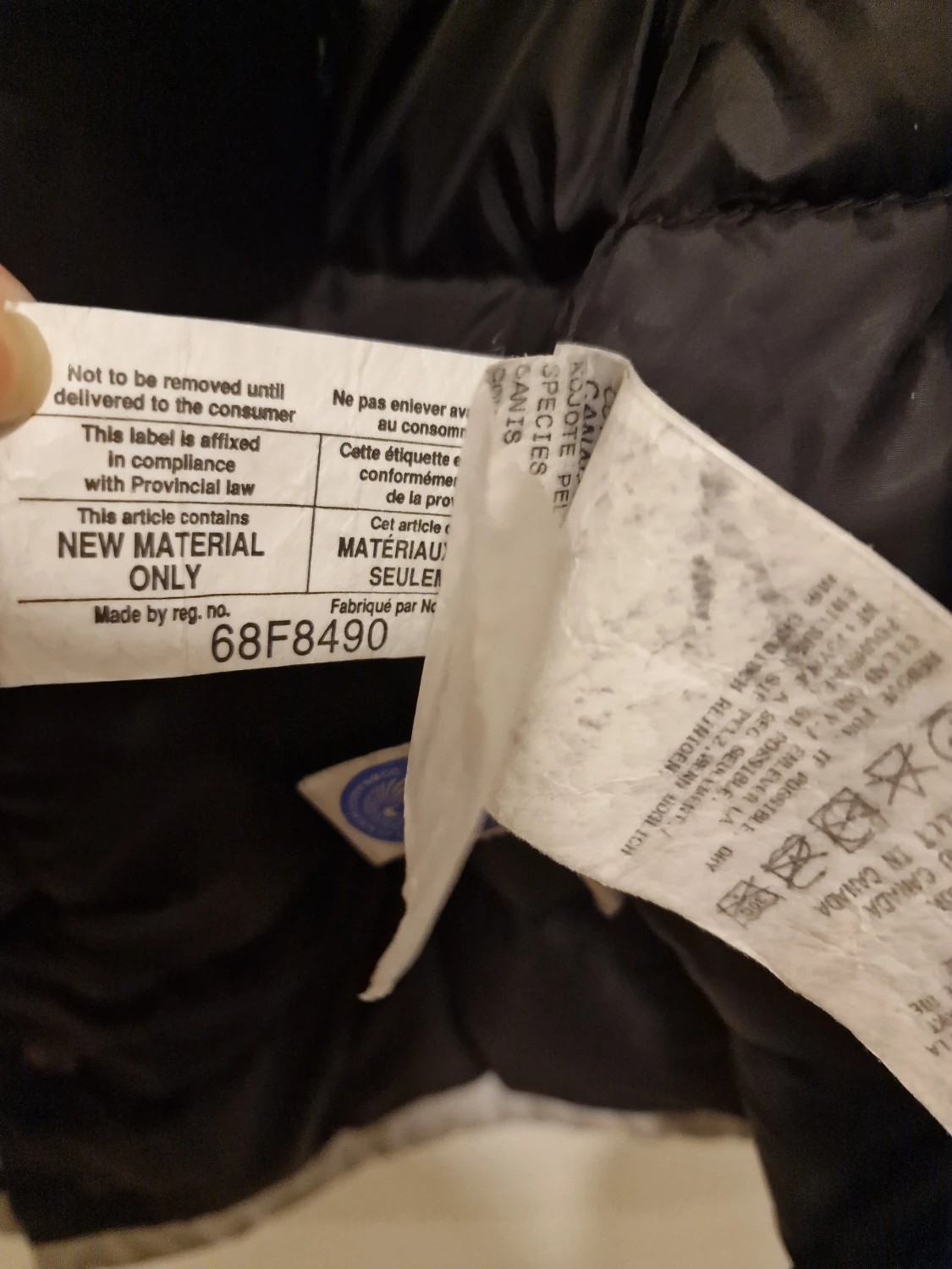 Vit Canada Goose jacka - 4