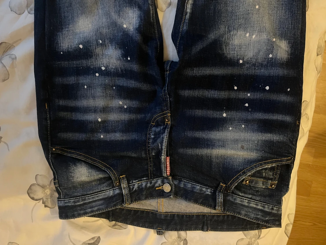 Dsquared2 blå jeans med slitningar - 2