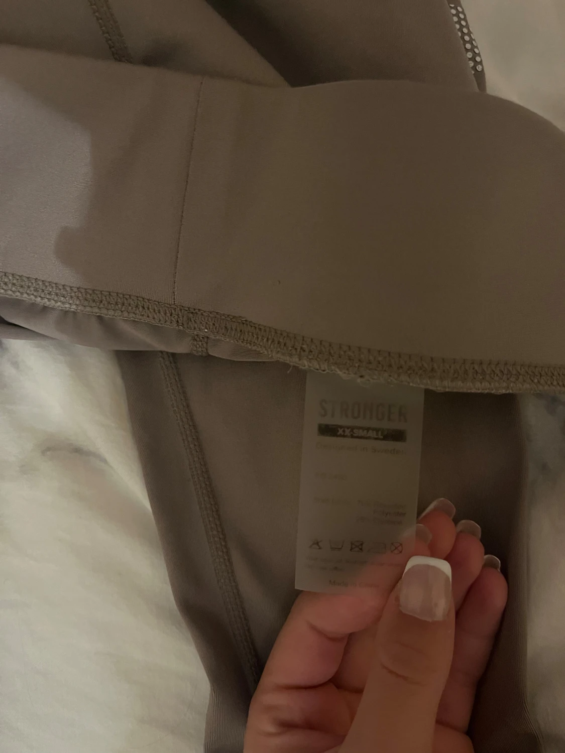 Beige leggings från Stronger XXS - 1