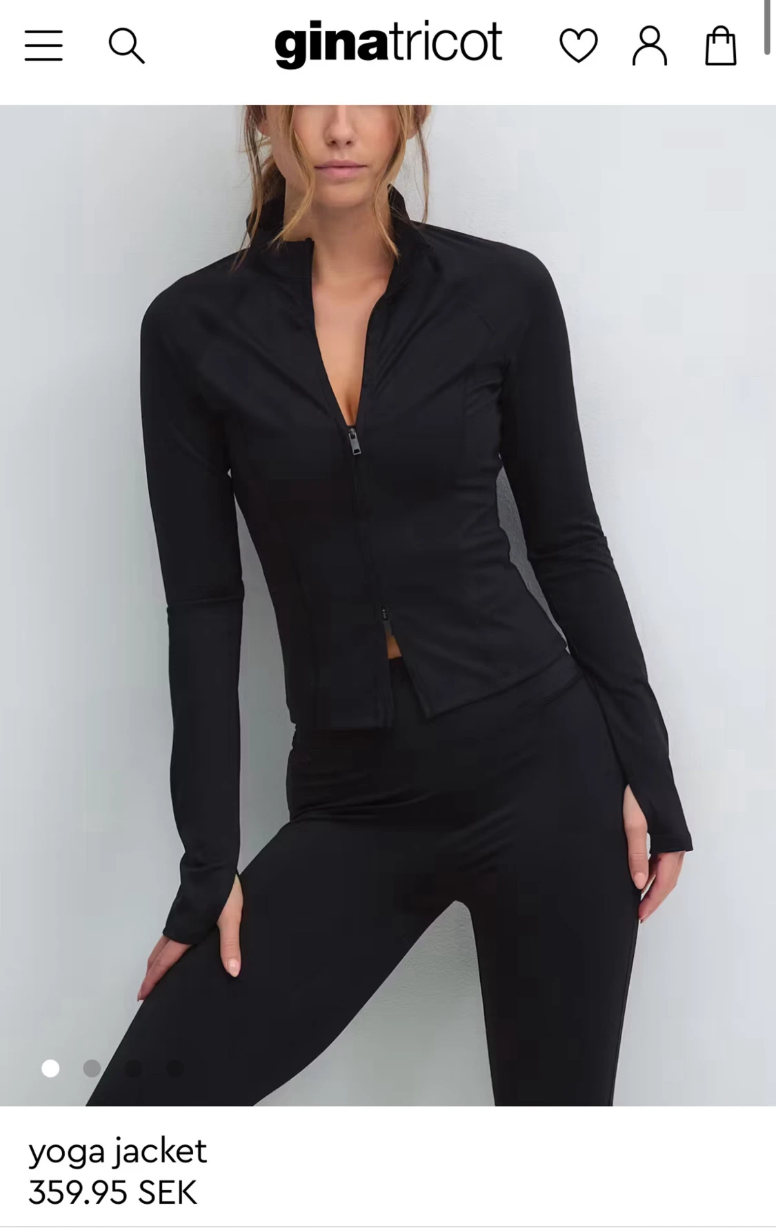 Ny yoga jacka från Gina Tricot