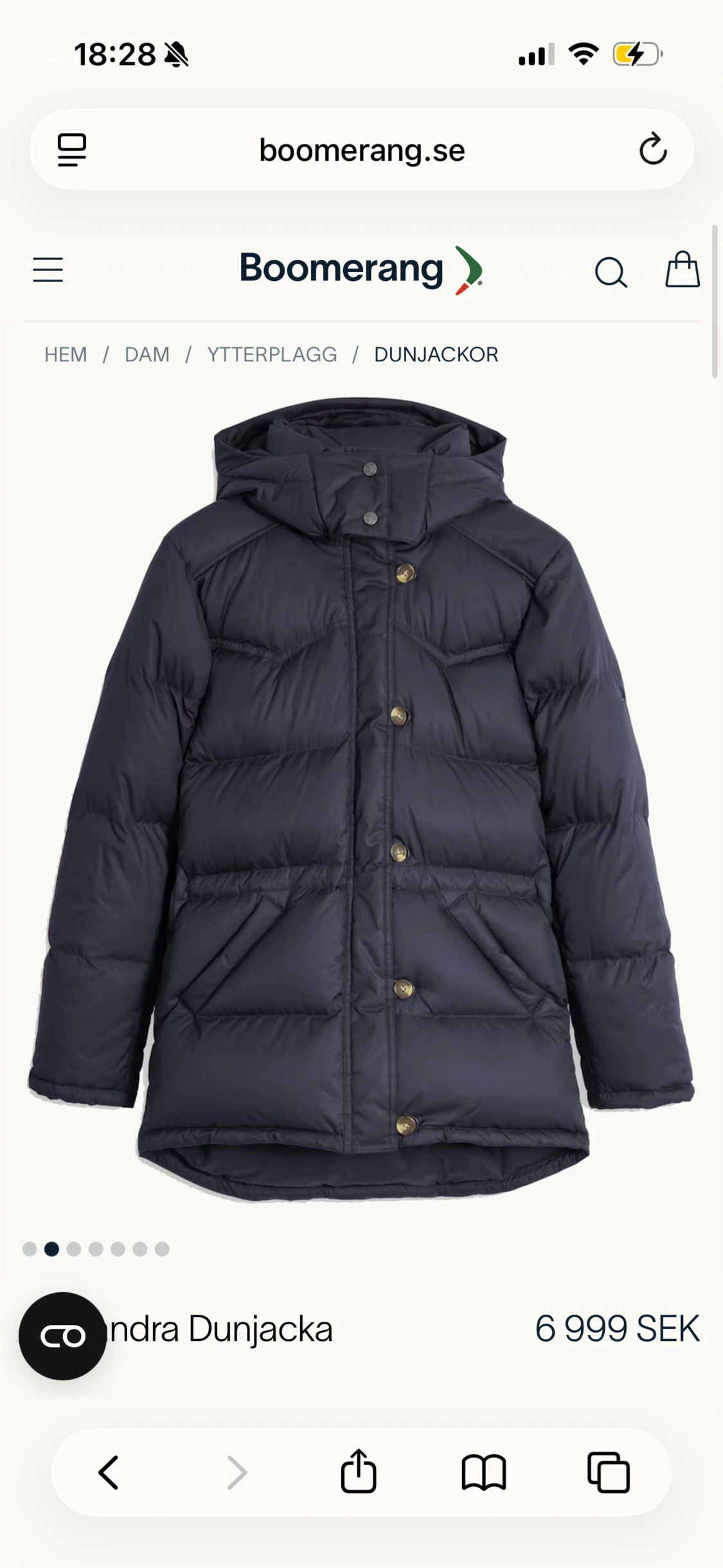 Mörkblå dunjacka från Boomerang - 2