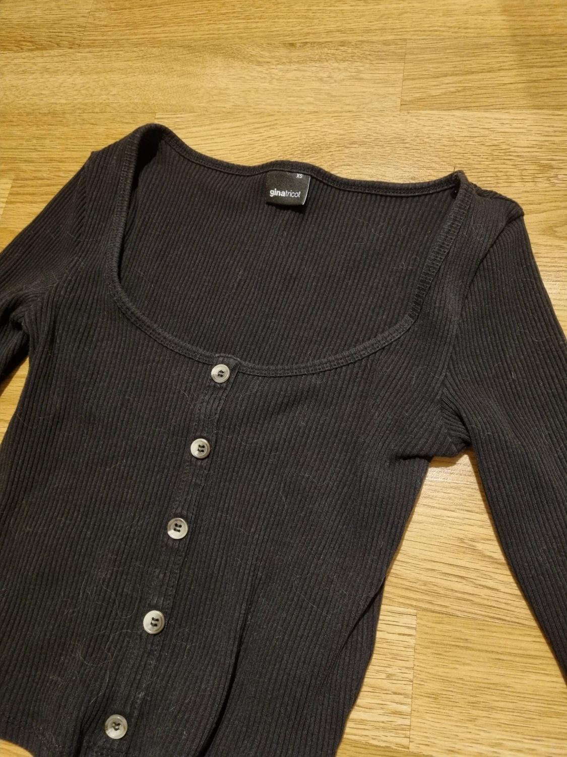 Croppad långärmad tröja - 2