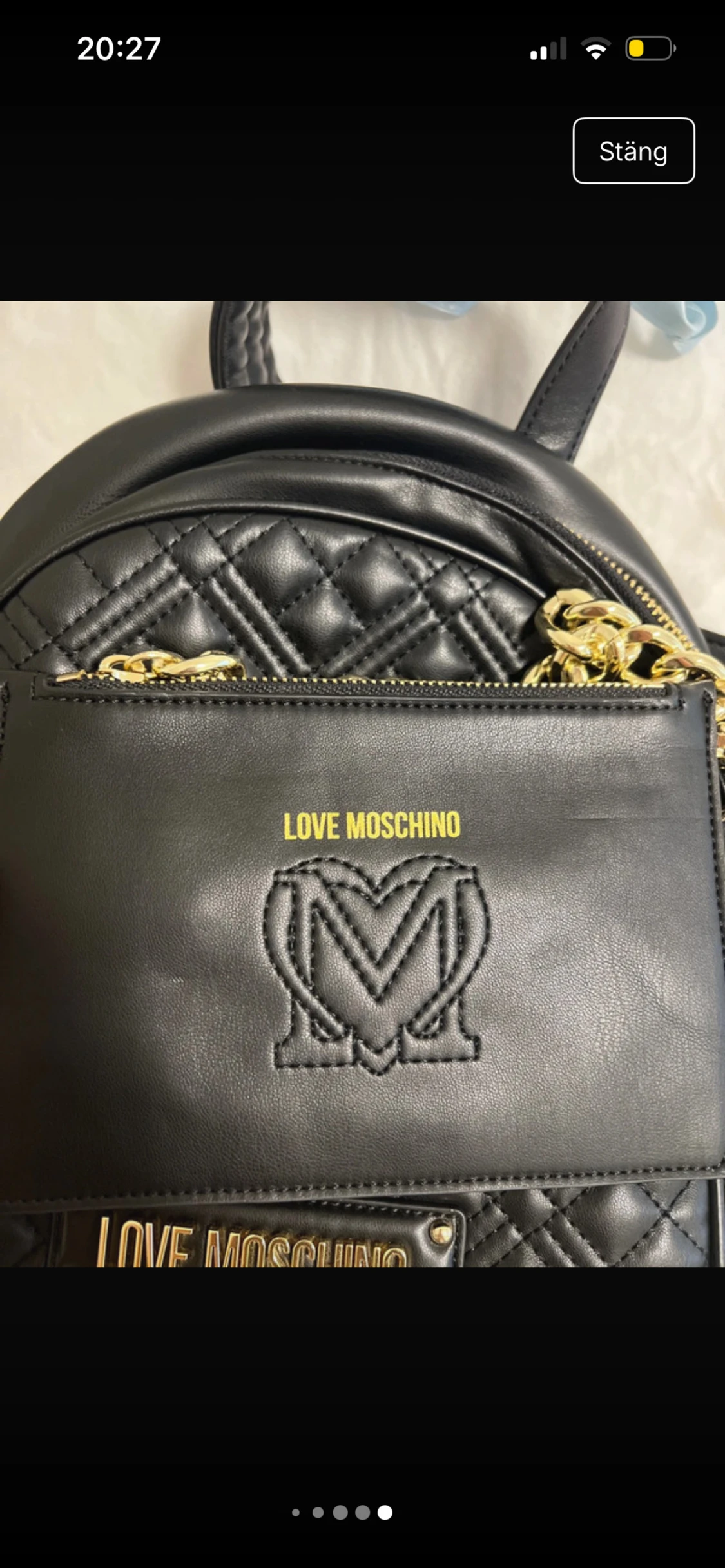 Svart quiltad ryggsäck Love Moschino - 5